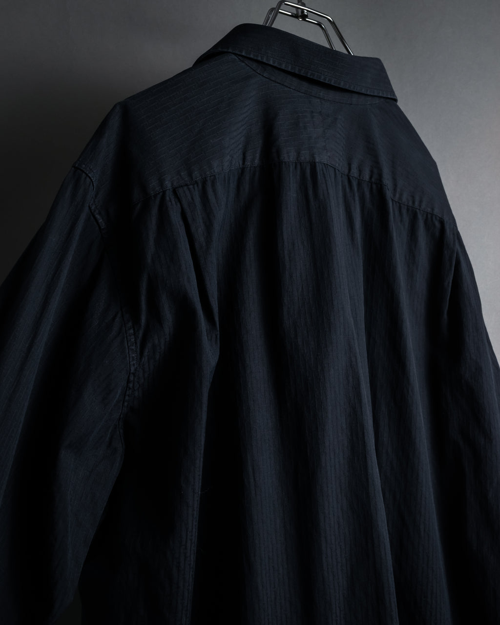 "HERMES" 90’s H-jacquard selier button shirt