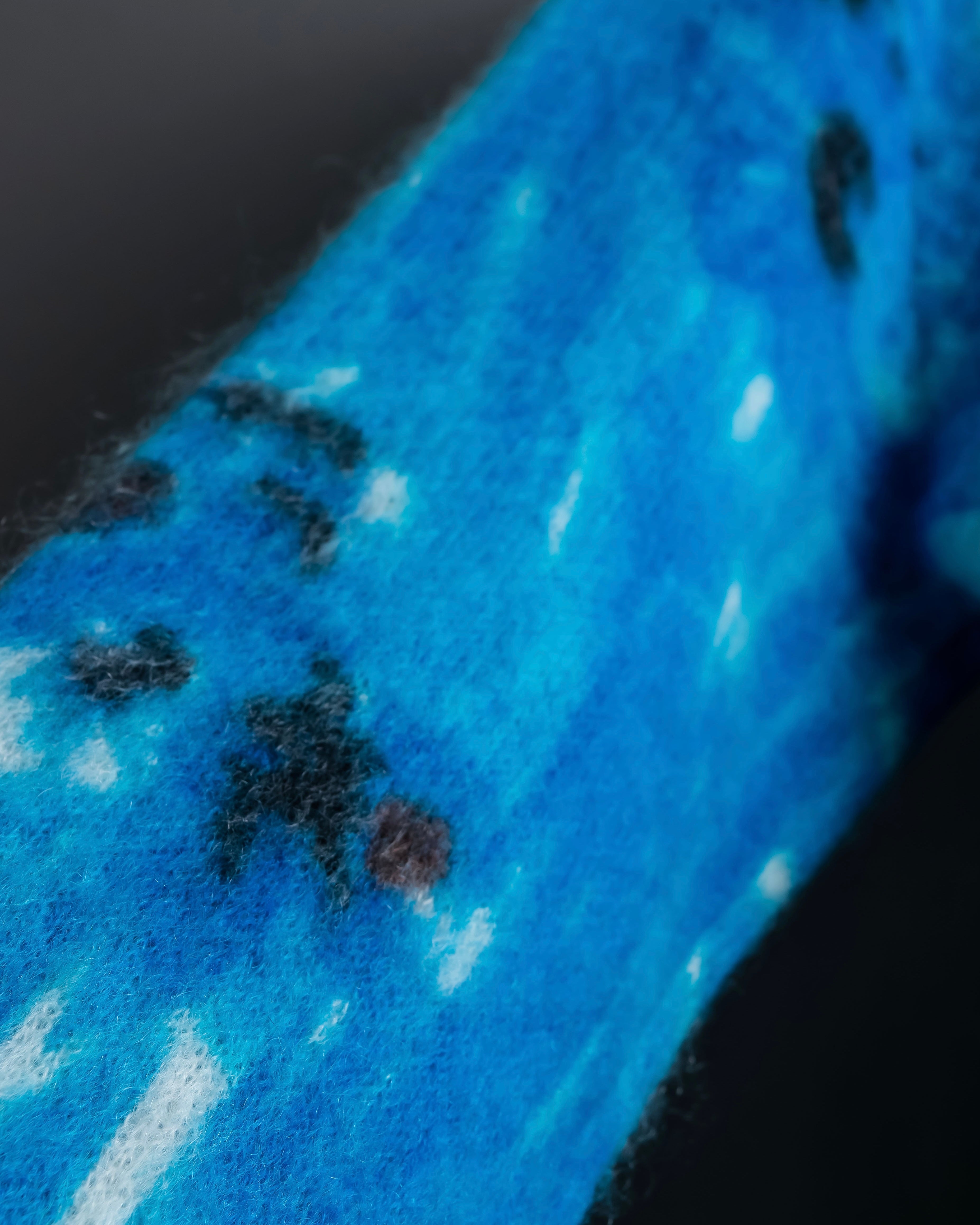 "PRADA" Abstract all over print mohair blend knit