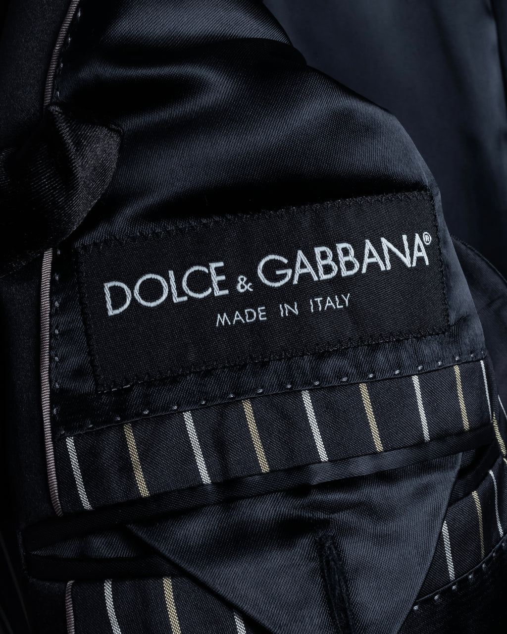 "Dolce & Gabbana" Silk design double-breasted tailored jacker