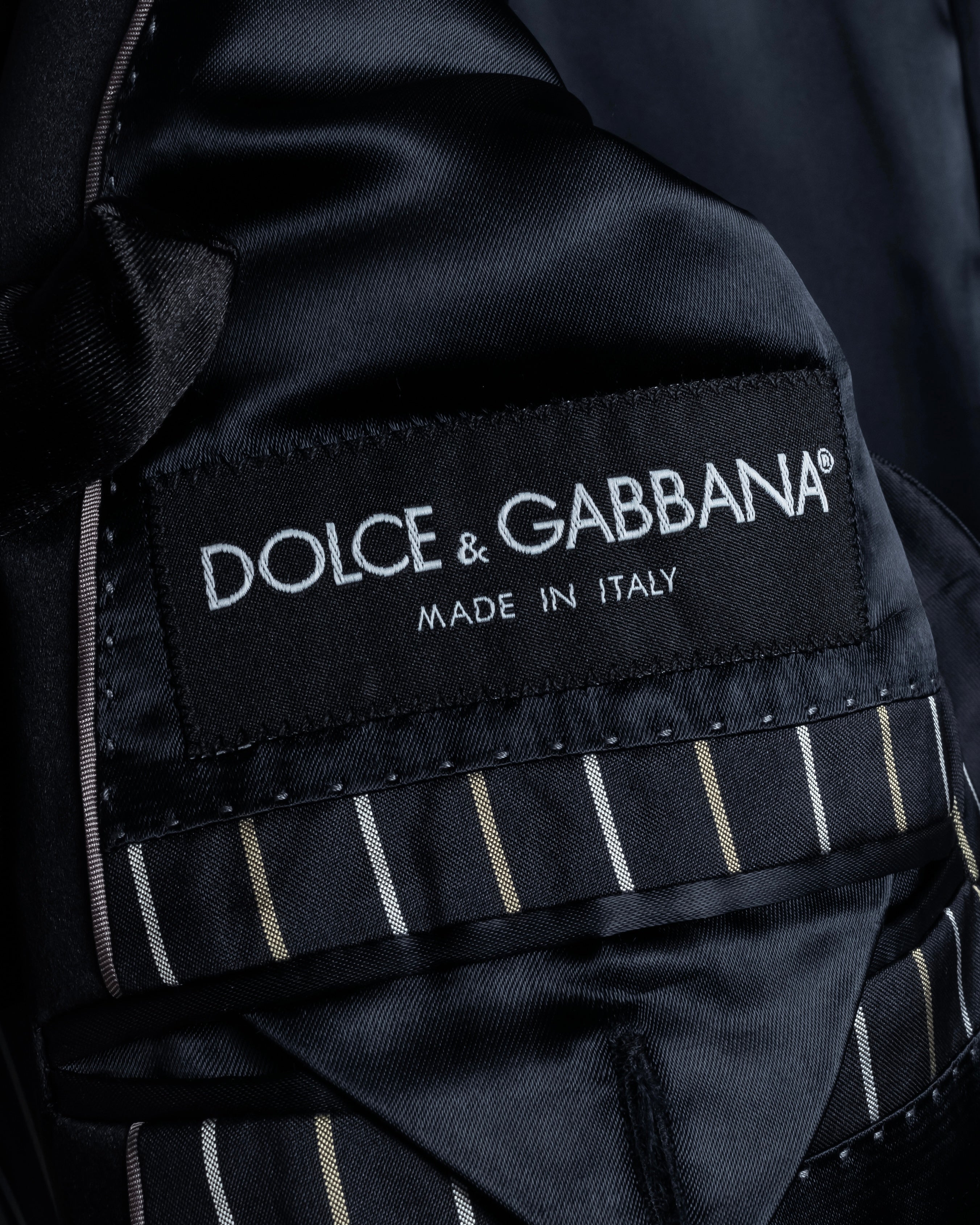 "Dolce & Gabbana" Silk design double-breasted tailored jacker