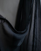 "YOHJI YAMAMOTO" 1996SS Double zipper design sheer rayon flare skirt