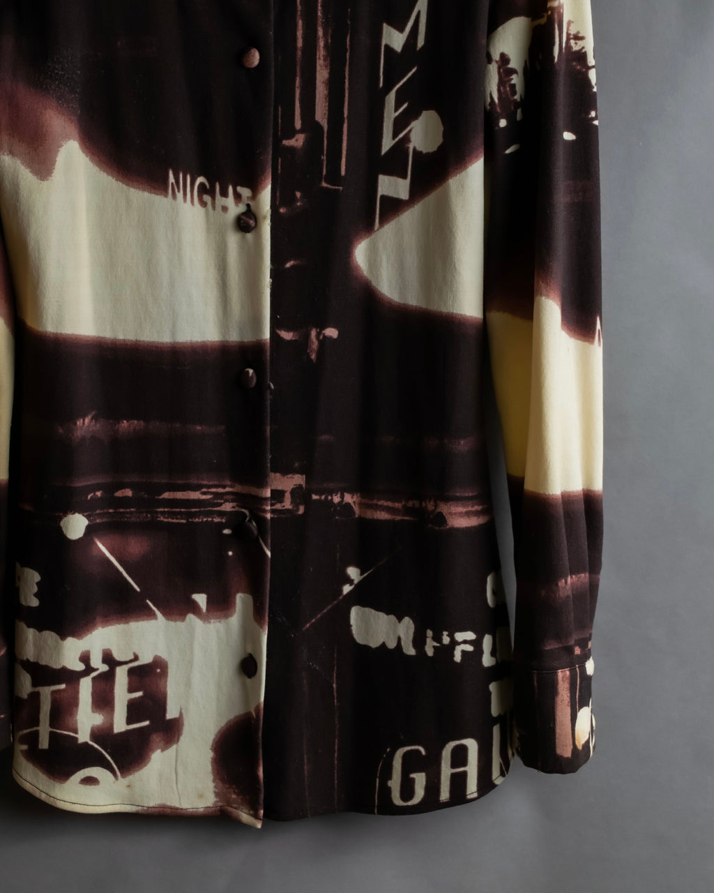 "JEAN PAUL GAULTIER" City night view graphic shirt
