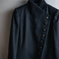 "GUCCI" Asymmetrical front detail high neck coat