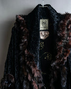 "FENDI" 1970's oversized astrakhan fur coat