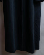 "BURBERRYS" Fly front cashmere blend soutien collar long coat