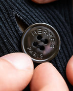 "HERMES" Embroidered design see through cardigan