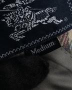 "BURBERRYS" Windowpane pattern tweed tailored jacket