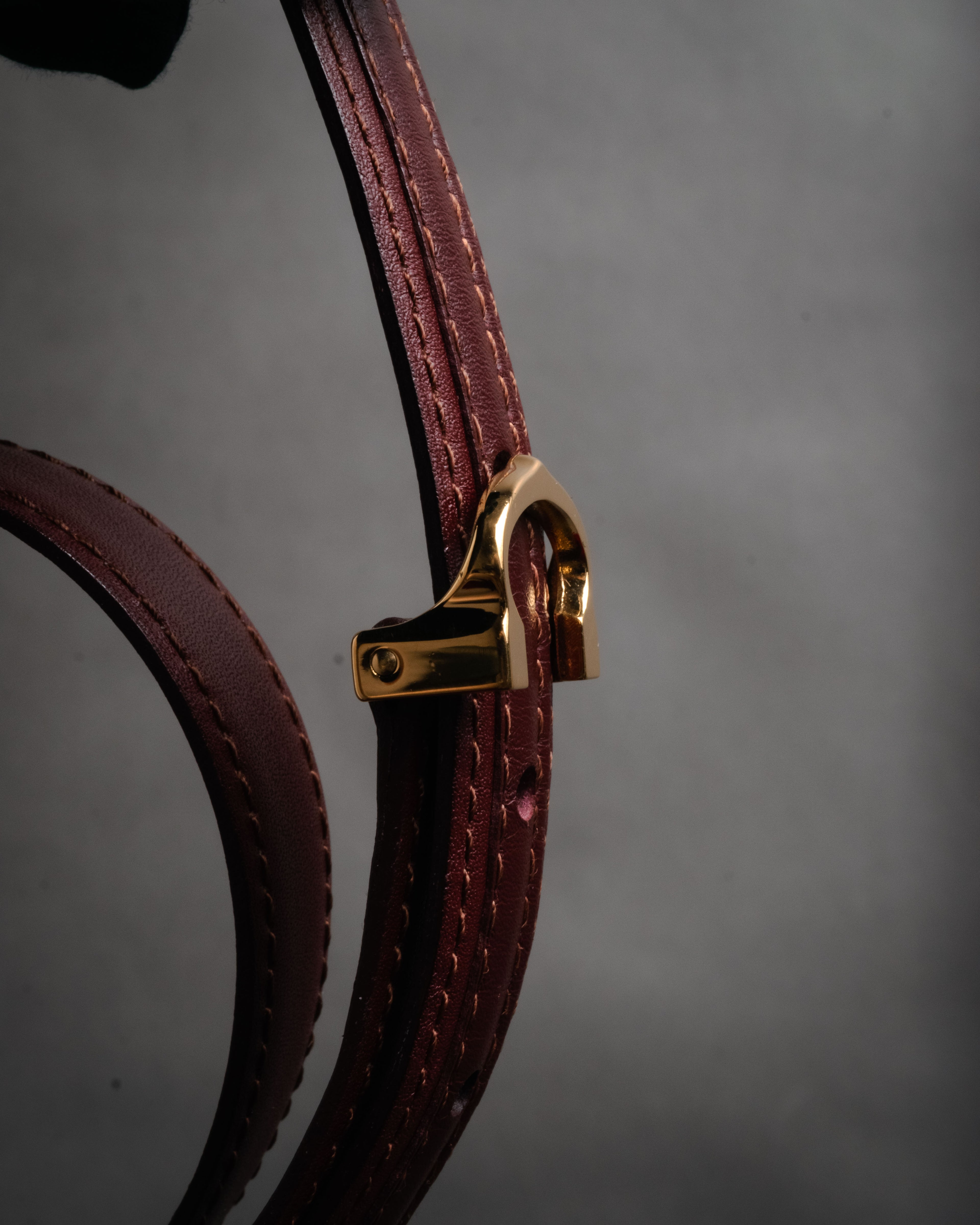 “Cartier” 00's Must de Cartier double wrap leather belt