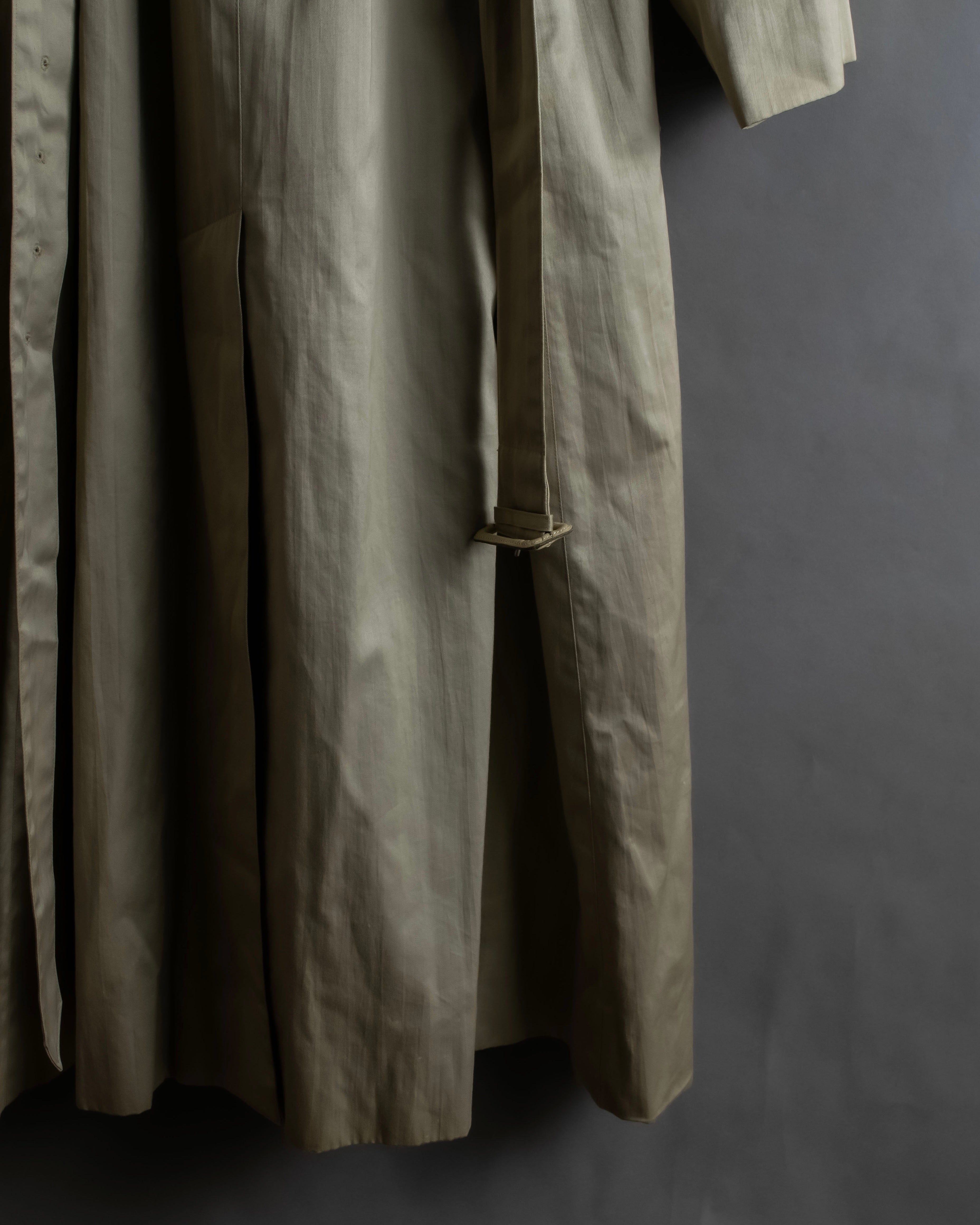 "BURBERRYS" Classic military detail maxi length trench coat