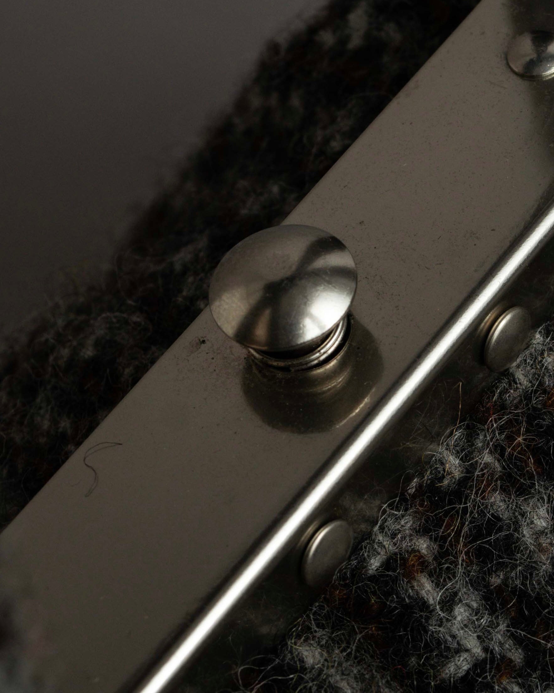 "JUNYA WATANABE COMME des GARCONS" Mixed tweed gathered detail clasp bag