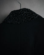 –SPECIAL– “FENDI” 90’s Embroidered collar long tailored jacket