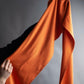 "HERMES" Hermes orange color silk stole