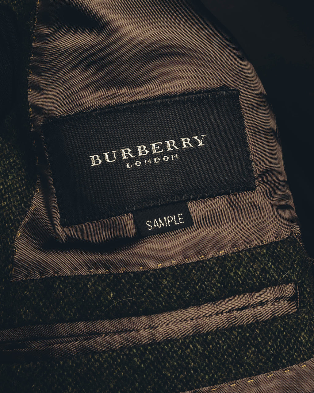 "BURBERRY LONDON" 00's-10's Classic wool tweed coat
