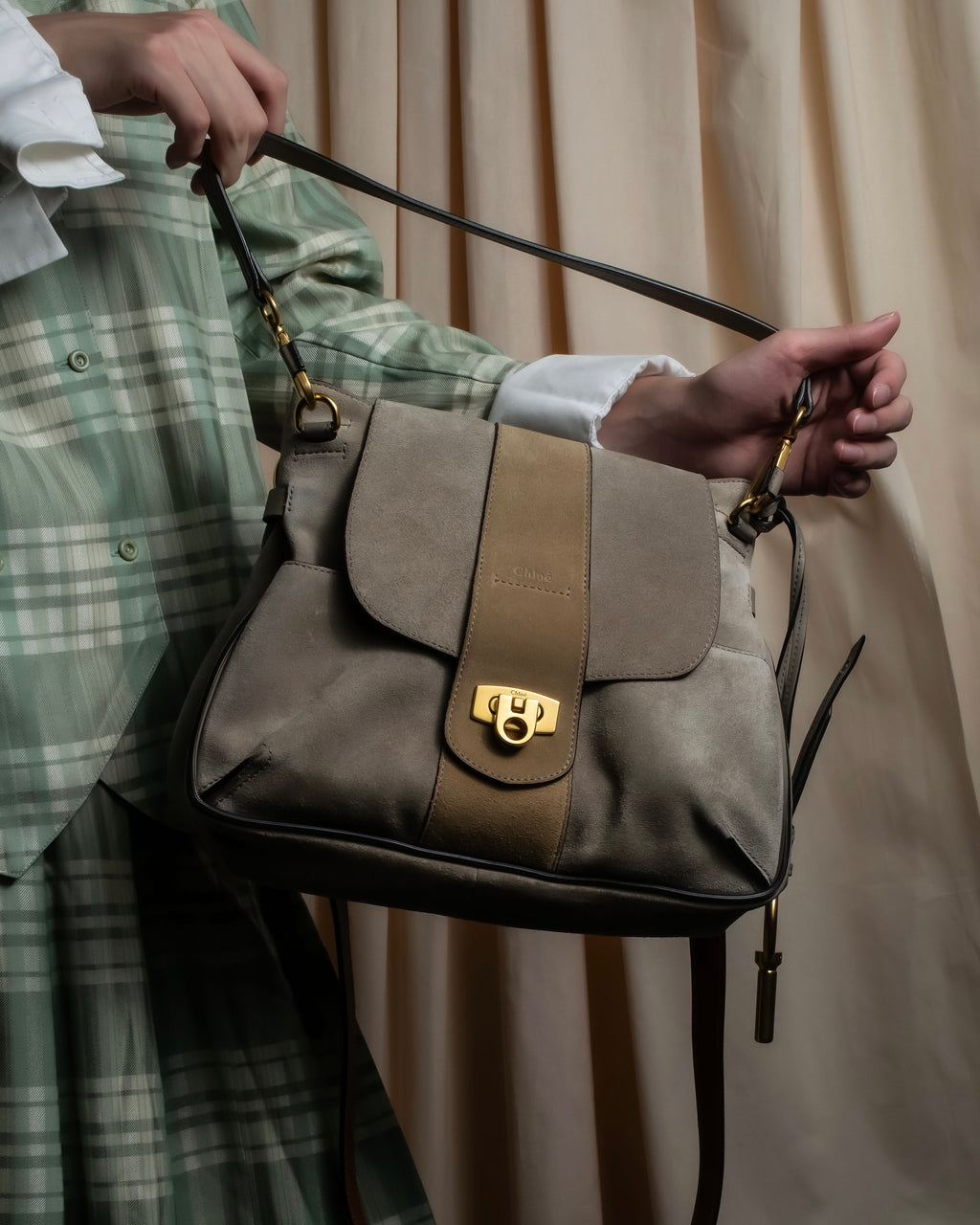 "Chloe" LEXA series 2way leather shoulder bag