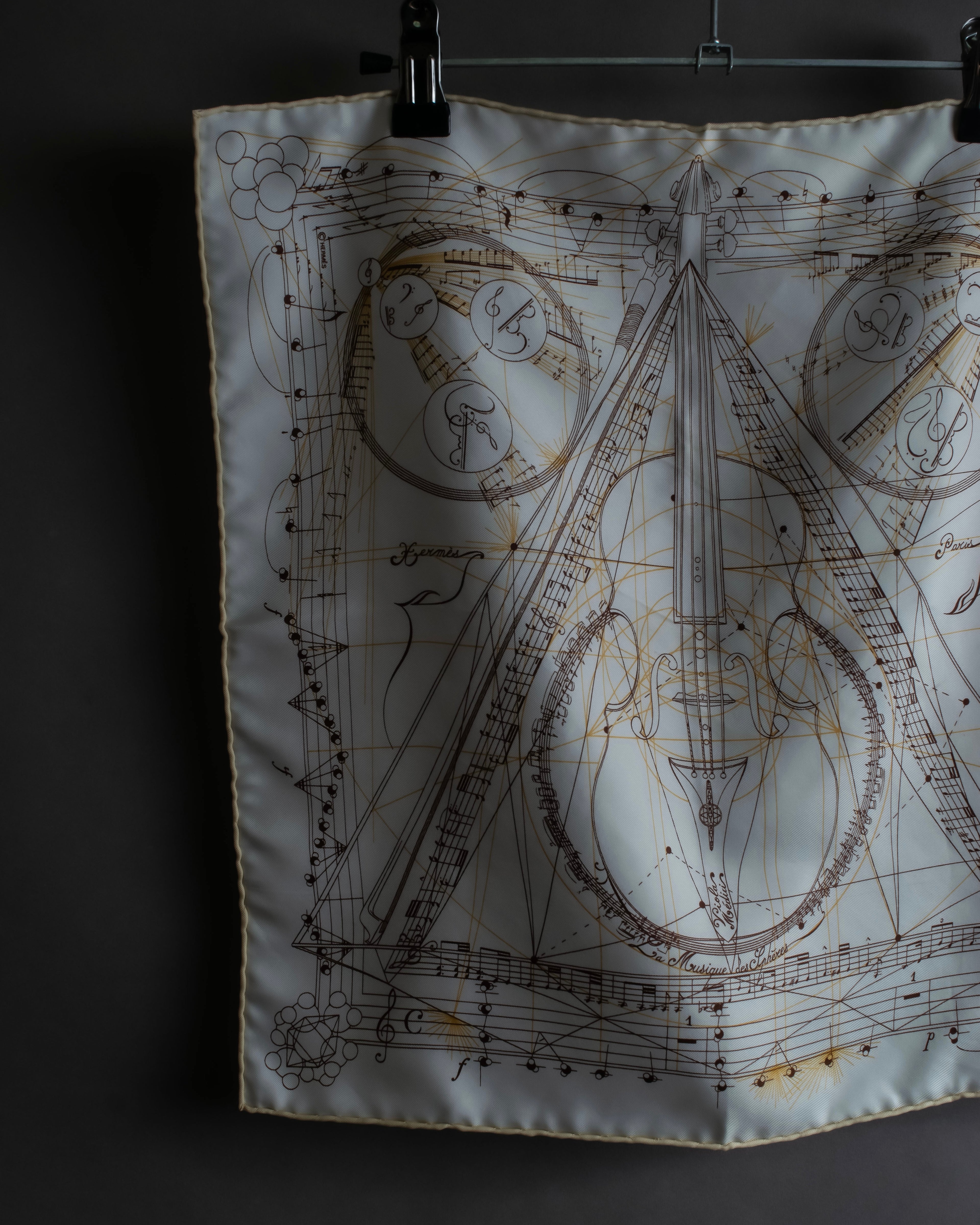 "HERMES" La Musique des Sphères petit carre scarf