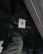 -SPECIAL-“SAINT LAURENT” 18's- Modern pinstripe double breasted jacket