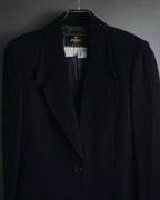 "FENDI" 80’s-90’s viscose blend structured tailored jacket