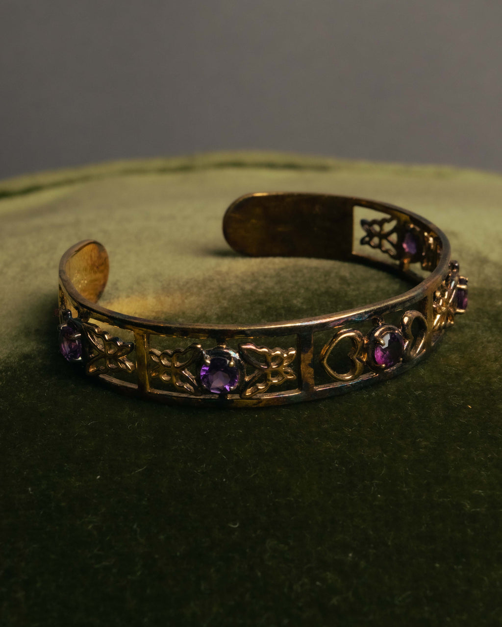 “Hanae Mori” 1989 Butterfly sterling cuff bangle