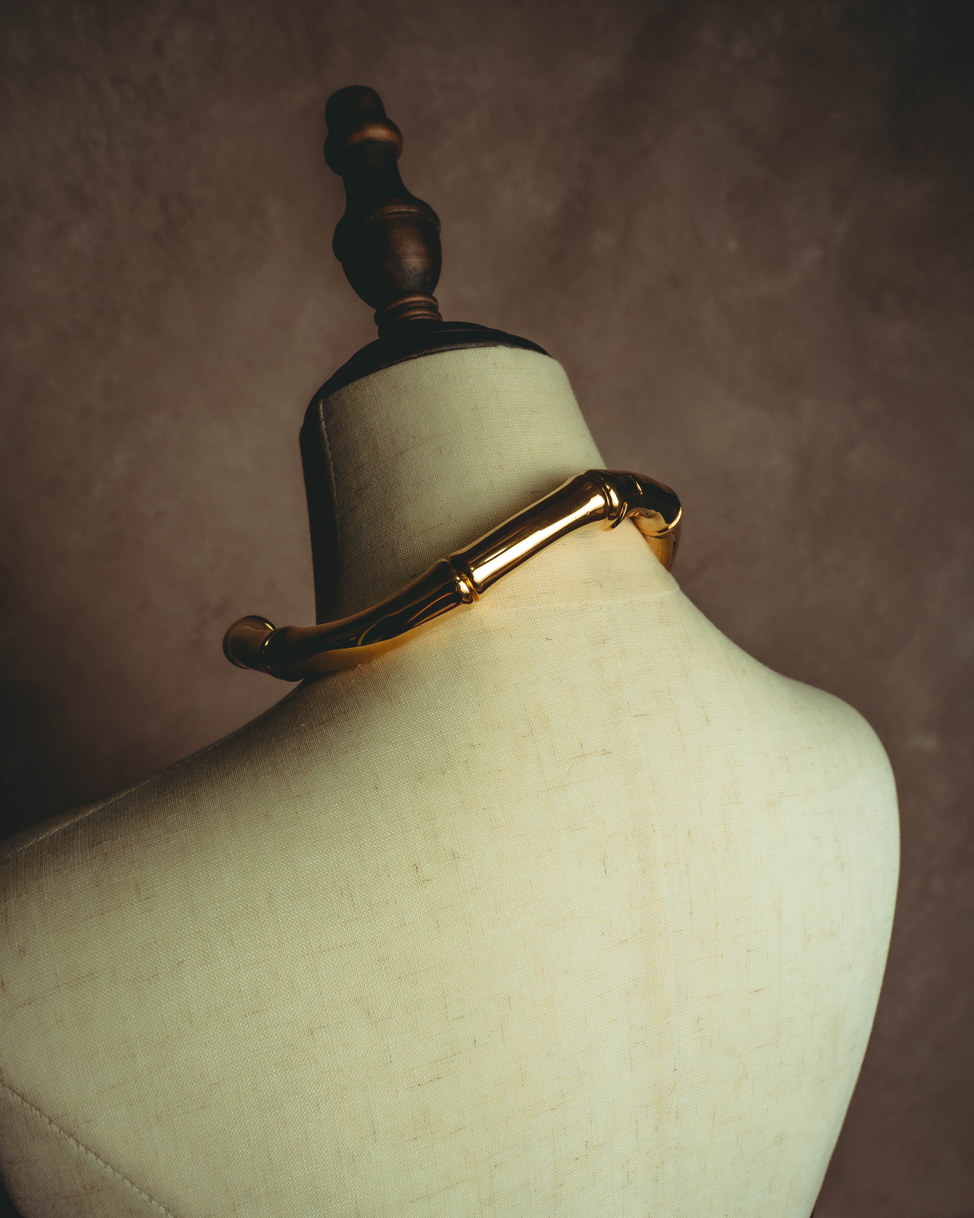 –SPECIAL– "GUCCI" 2025- Sculptural bamboo choker necklace