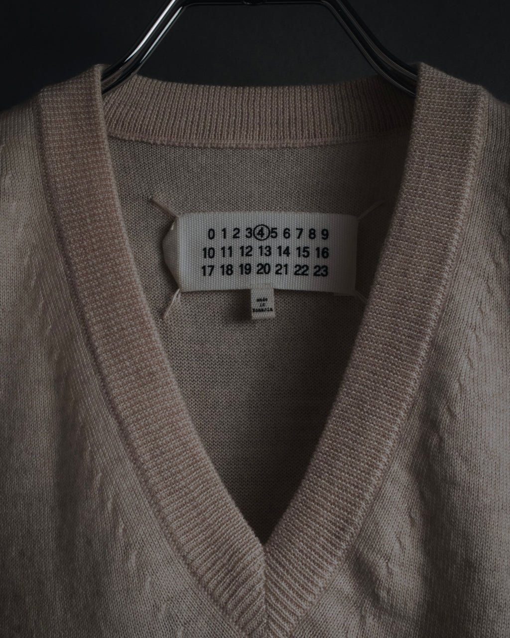 "Maison Margiela" 2014 AW Minimal v-neck knit vest