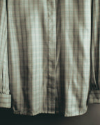 "Christian Dior" 80's-90's Silk blend checked long sleeve blouse