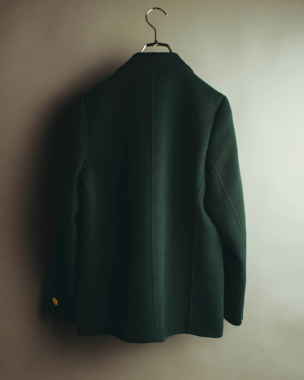 "Yves Saint Laurent" late 80's-early 90's Structured wool mohair double breasted coat
