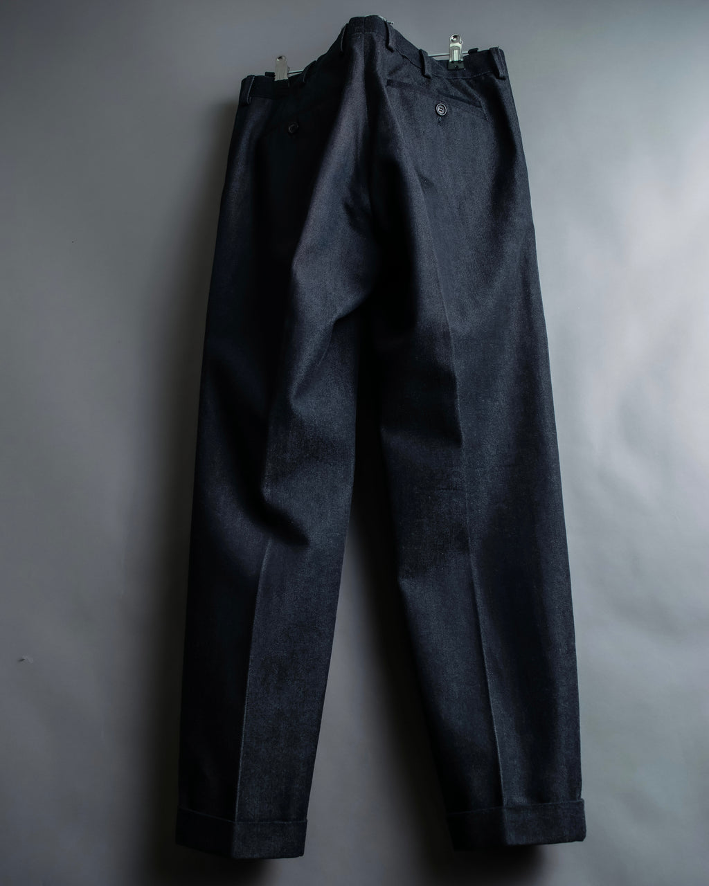 "PRADA" Wool cotton mix navy blue slacks