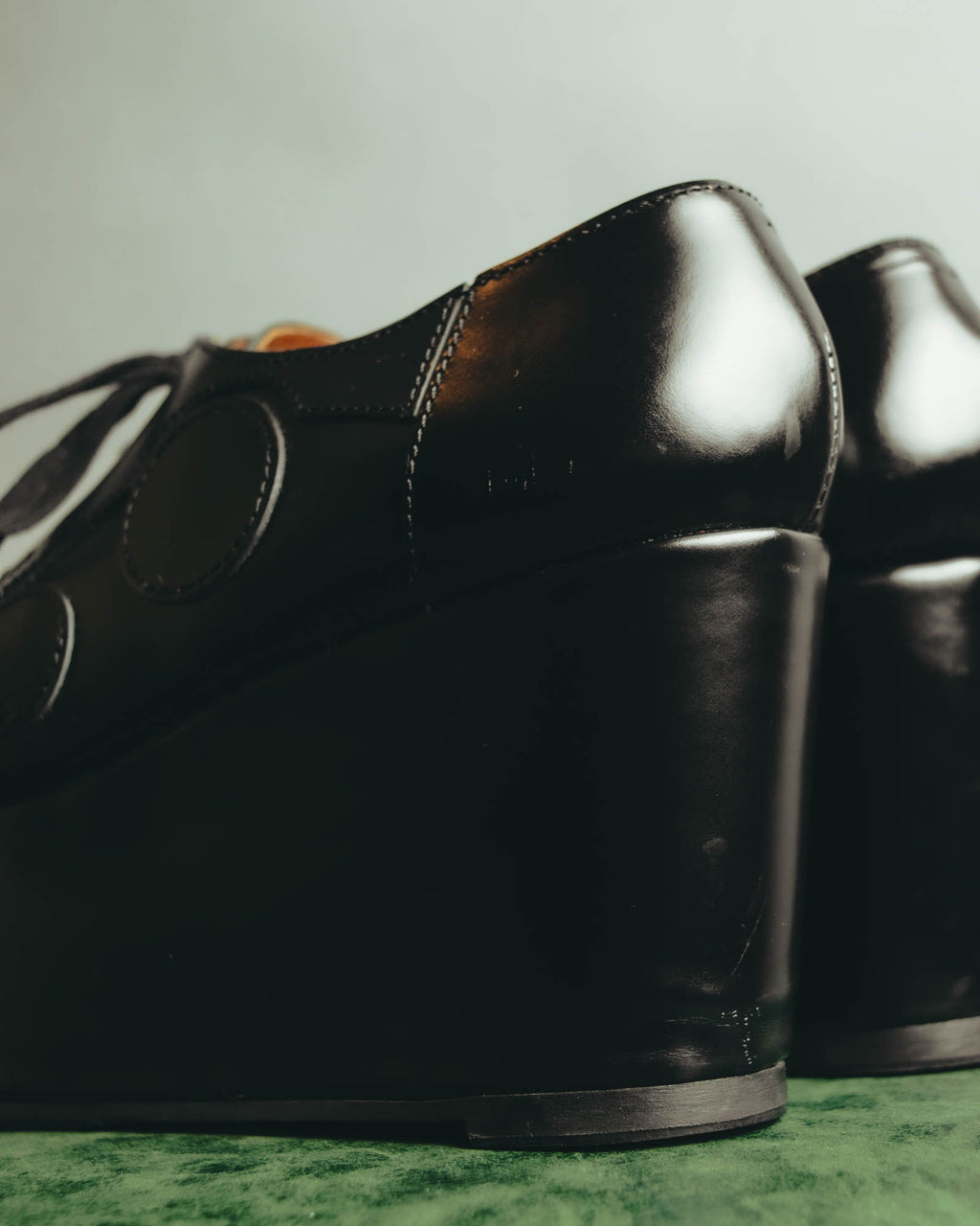 "JUNYA WATANABE COMME des GARÇONS" 00's Sculptural leather platform oxford shoes
