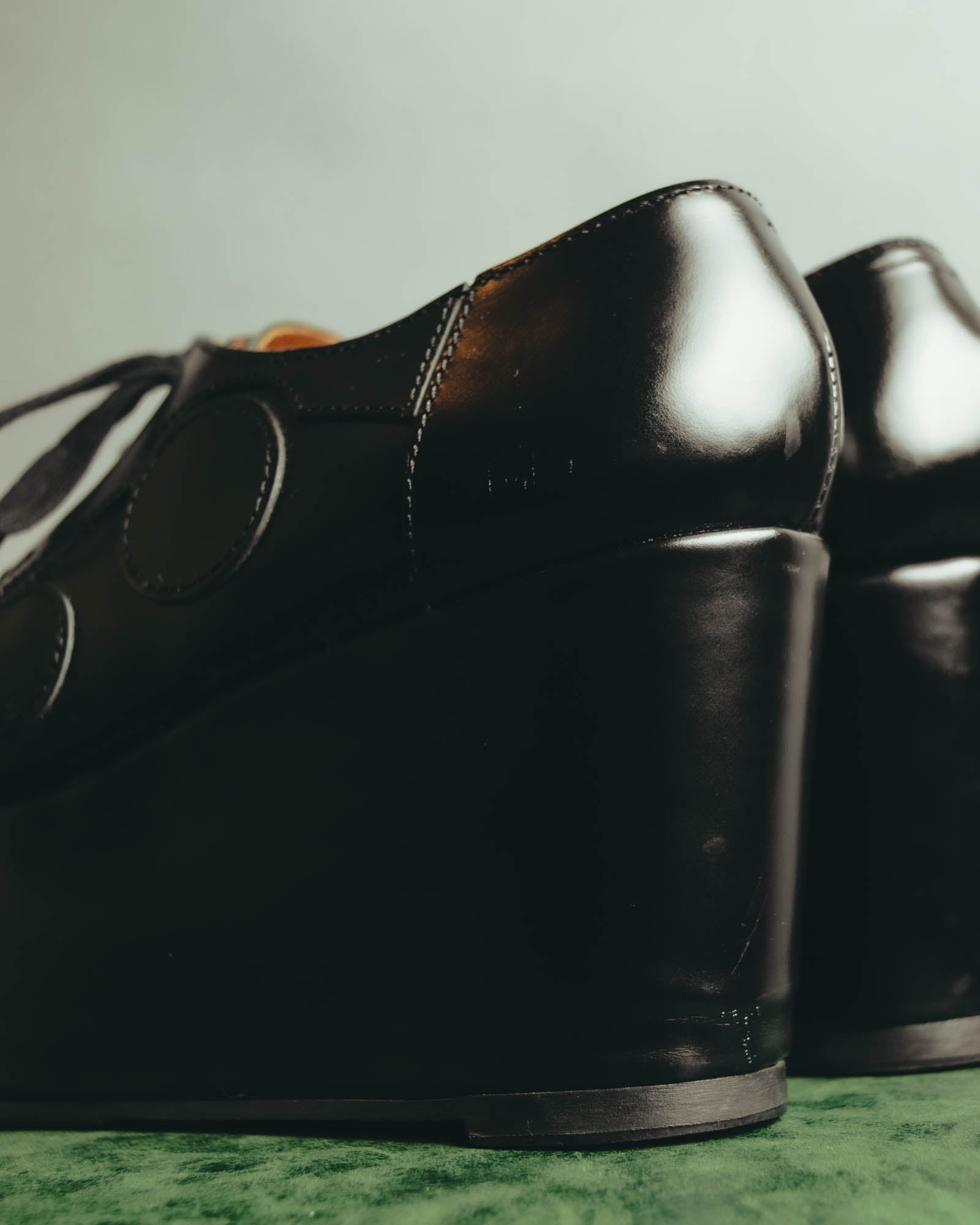 "JUNYA WATANABE COMME des GARÇONS" 00's Sculptural leather platform oxford shoes