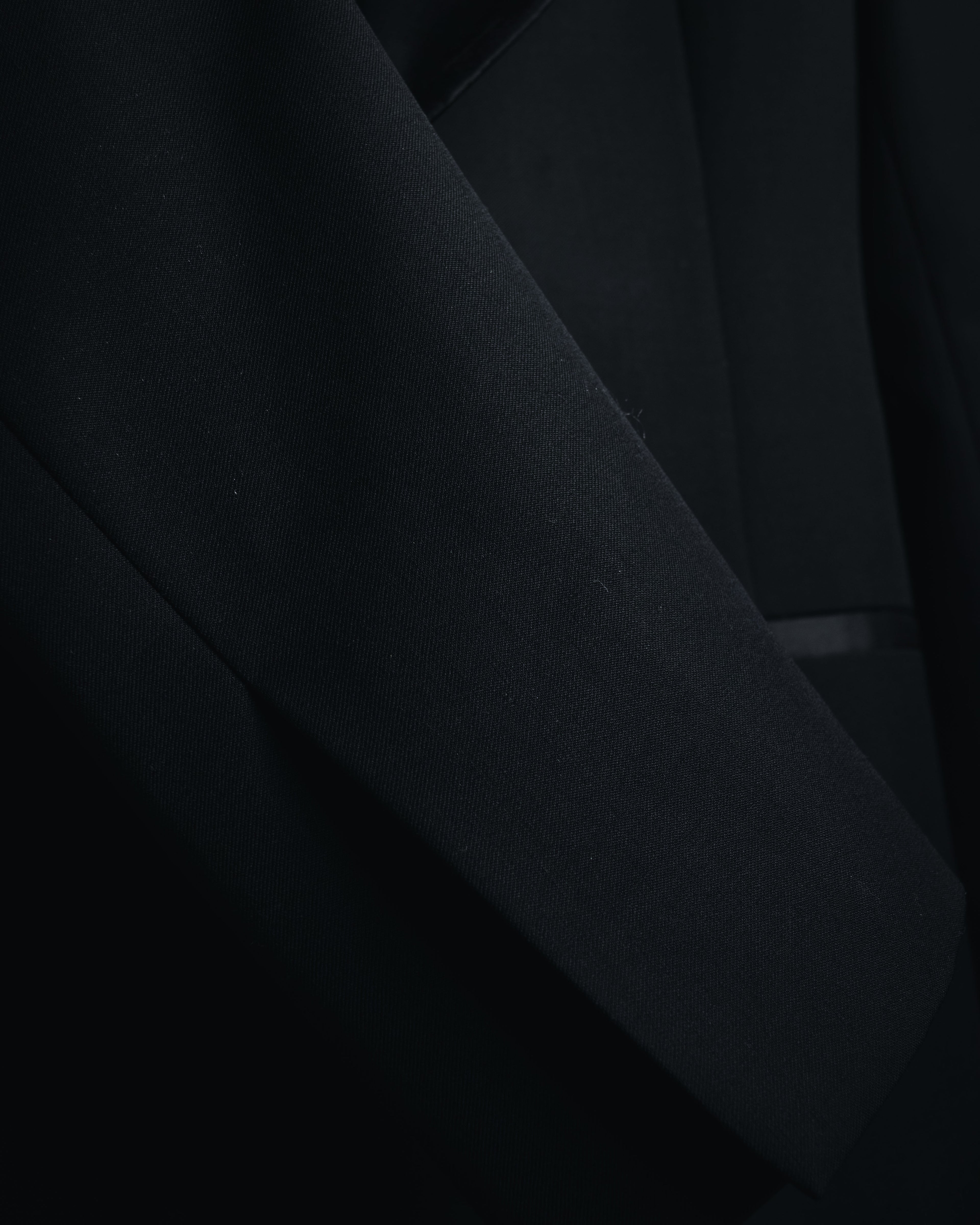 –SPECIAL– "LOEWE"2010’s-20’s wrap-front shawl collar tuxedo jacket