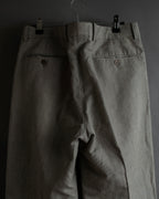 "HERMES" Cotton linen wide tapered slacks