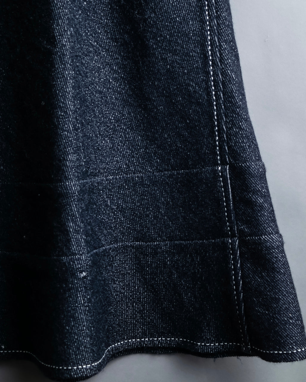 "tricot COMME desGARCONS" Flared silhouette wool cropped skirt