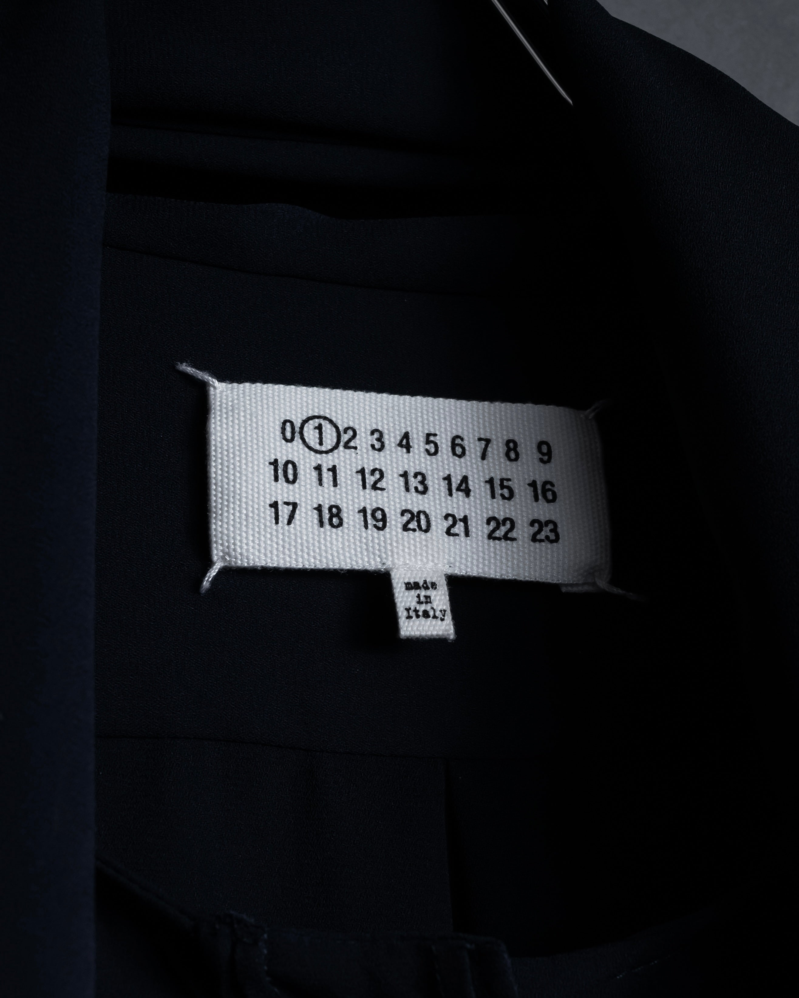 "Maison Margiela" 16SS Bow tie draping shirt