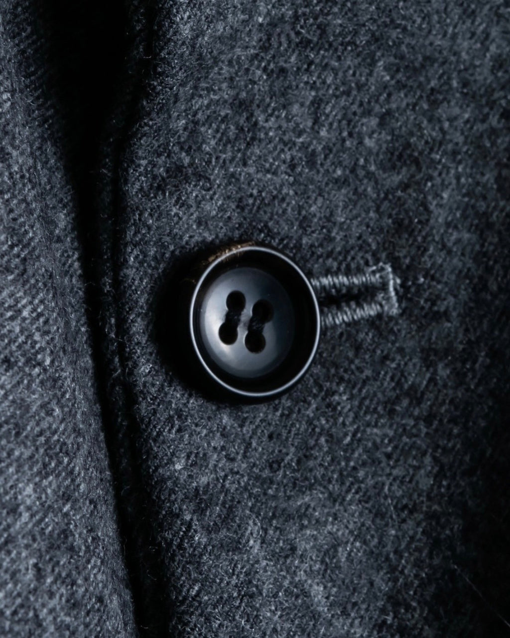 "Comme des Garçons" tailored jacket with stand collar and multiple pockets