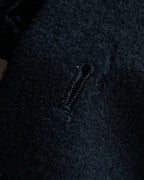 "BURBERRYS" Fly front cashmere blend soutien collar long coat