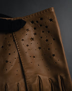 –SPECIAL– "HERMES"
Star perforated leather dress gloves