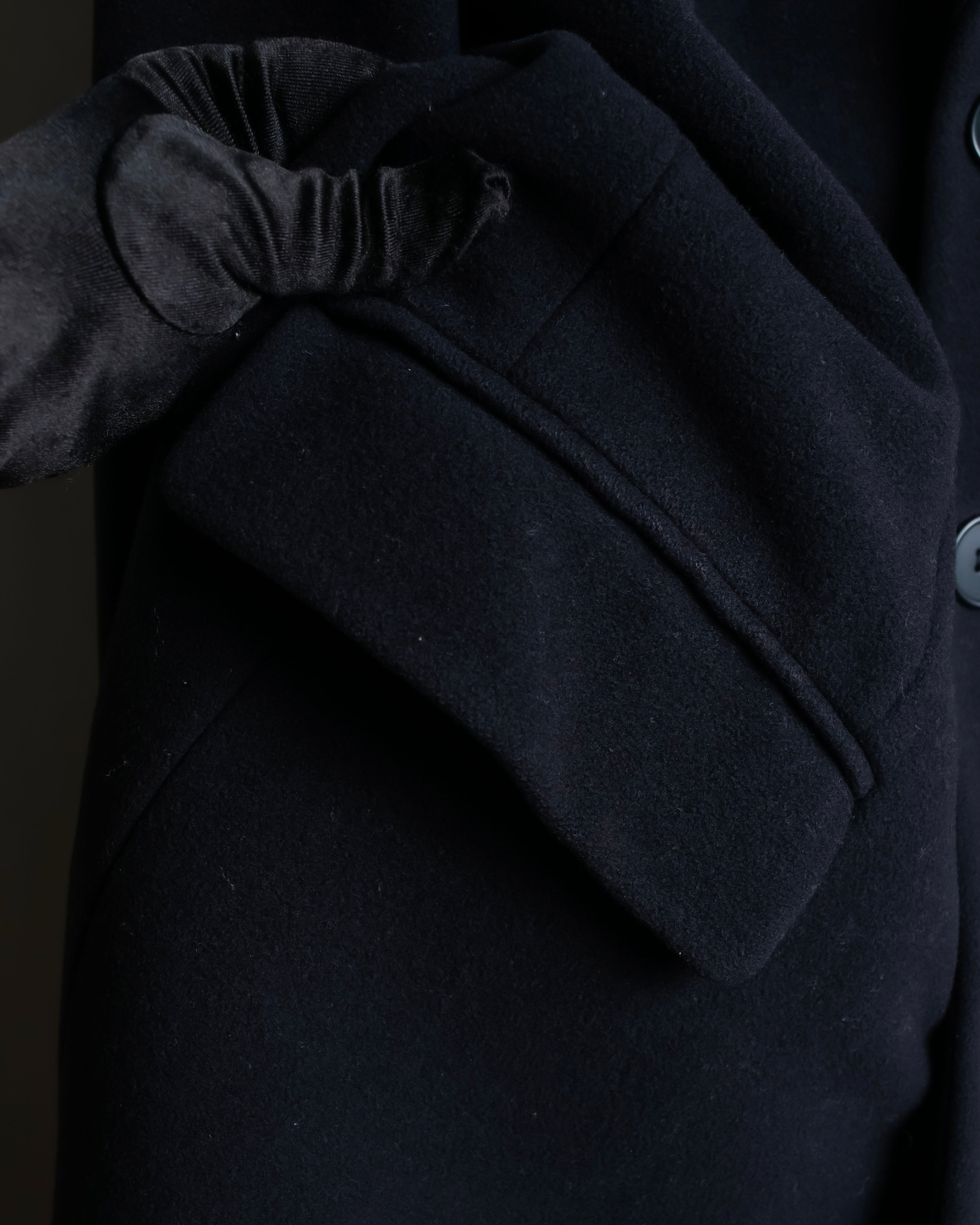 "EMPORIO ARMANI" Single-breasted oversized chester coat