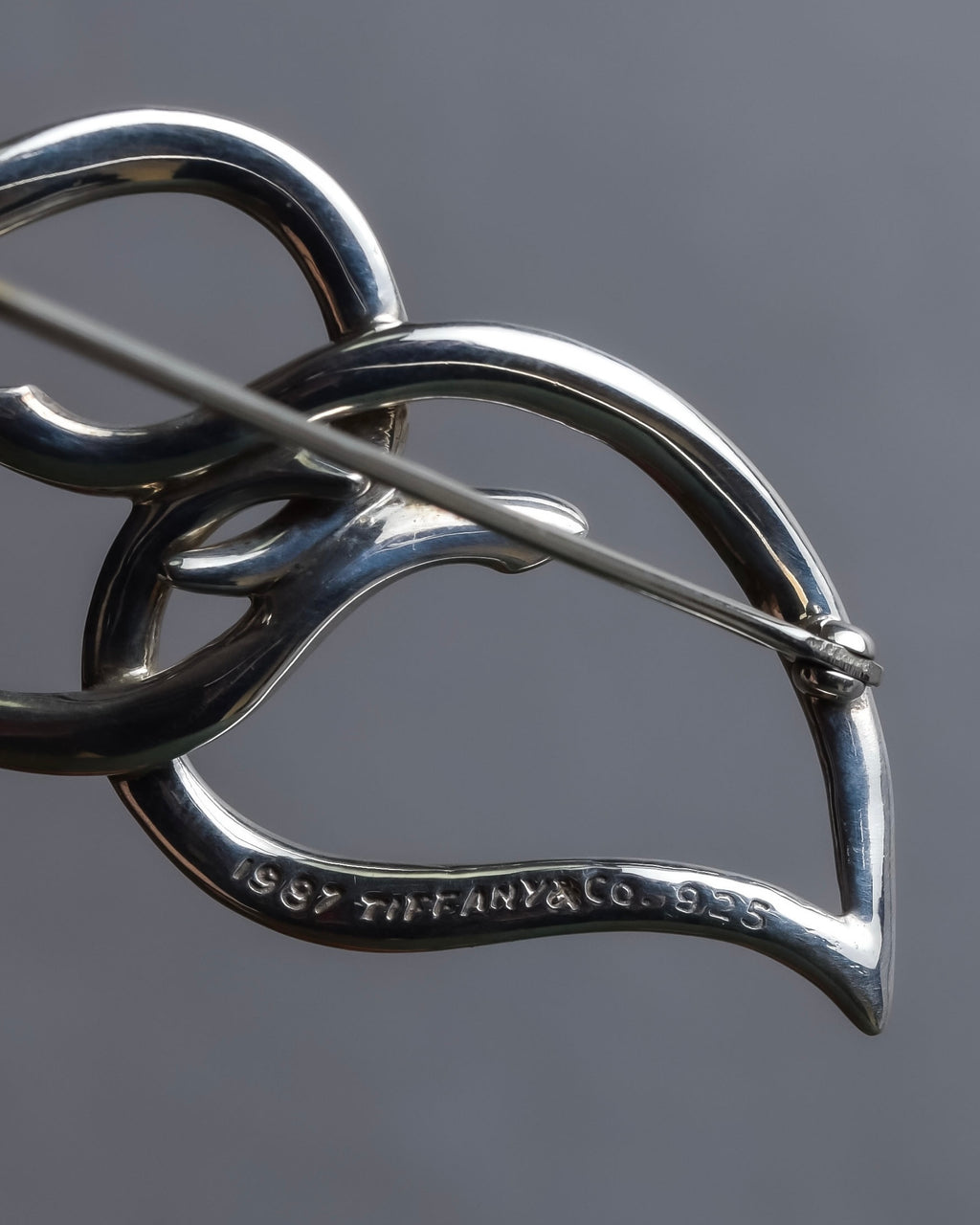 "Tiffany&Co" 1987 Leaf motif silver925 brooch