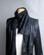 "KATHARINE HAMNETT LONDON" Angora wool shaggy scarf