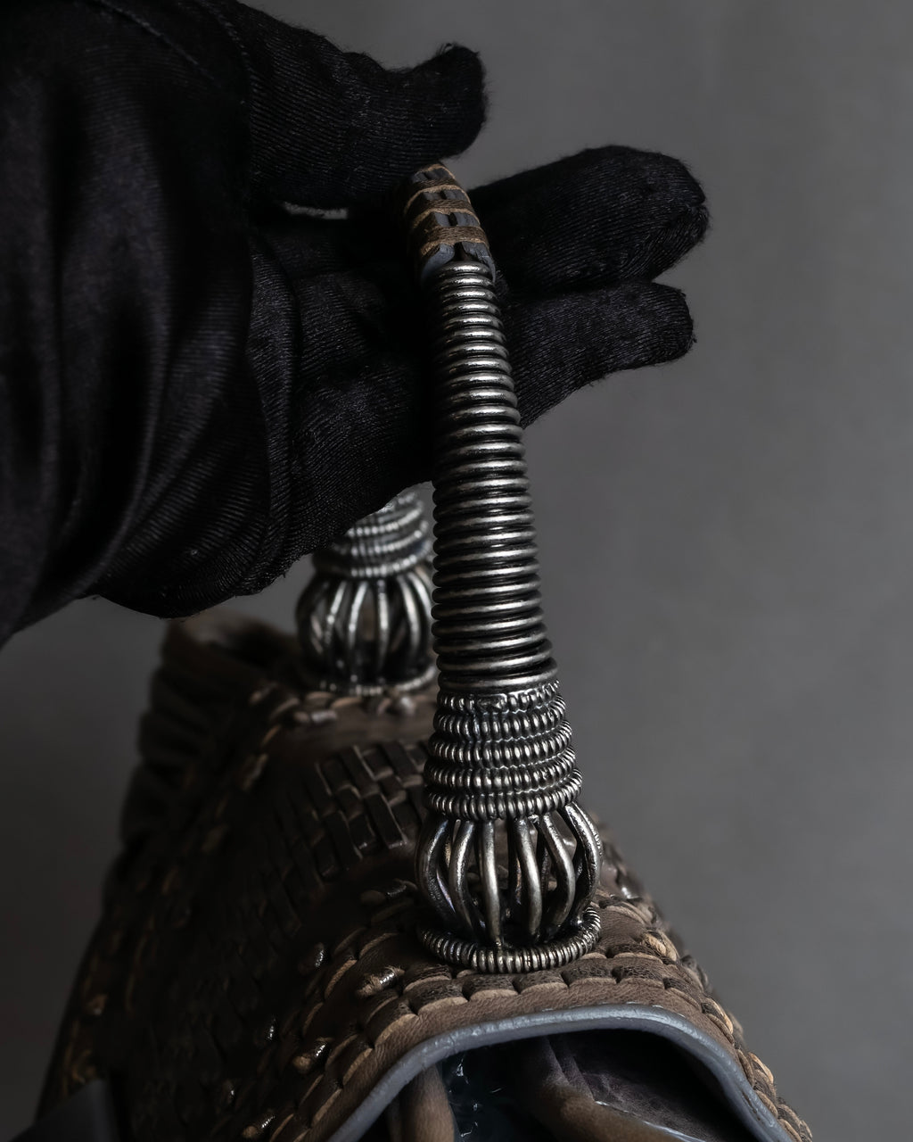 "Christian Dior" John Galliano period Gathering design leather hand bag