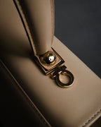 “Salvatore Ferragamo” 1990’s-00’s Gancini top handle bag