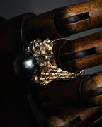 “Christian Dior” 60’s-70’s Organic pearl cluster ring