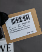 "LOEWE" Logo engraved leather card case