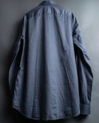 “PRADA” Bicolor back designed dress shirt