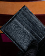 "GUCCI" Gold bee motif animalier bi-fold leather wallet