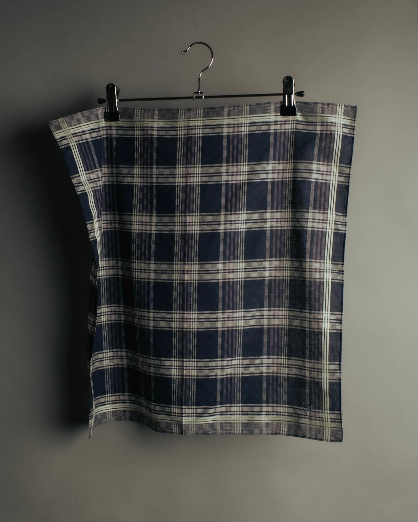 “CELINE” 90’s-00’s Plaid logo scarf