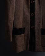 "FENDI" Velvet switching design herringbone set up