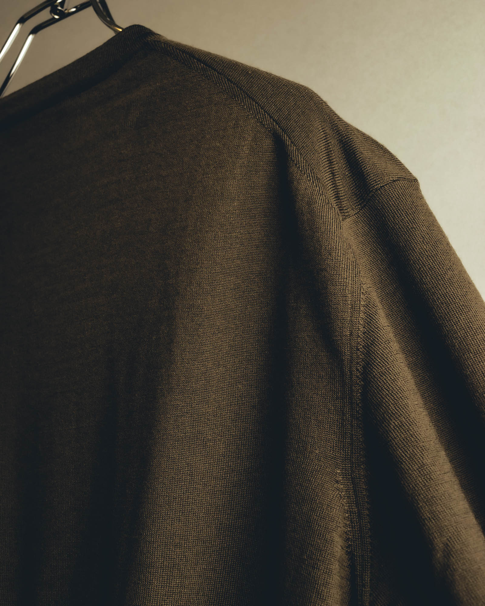 “HERMÈS” 90’s-00’s Extra-fine merino wool crewneck knit
