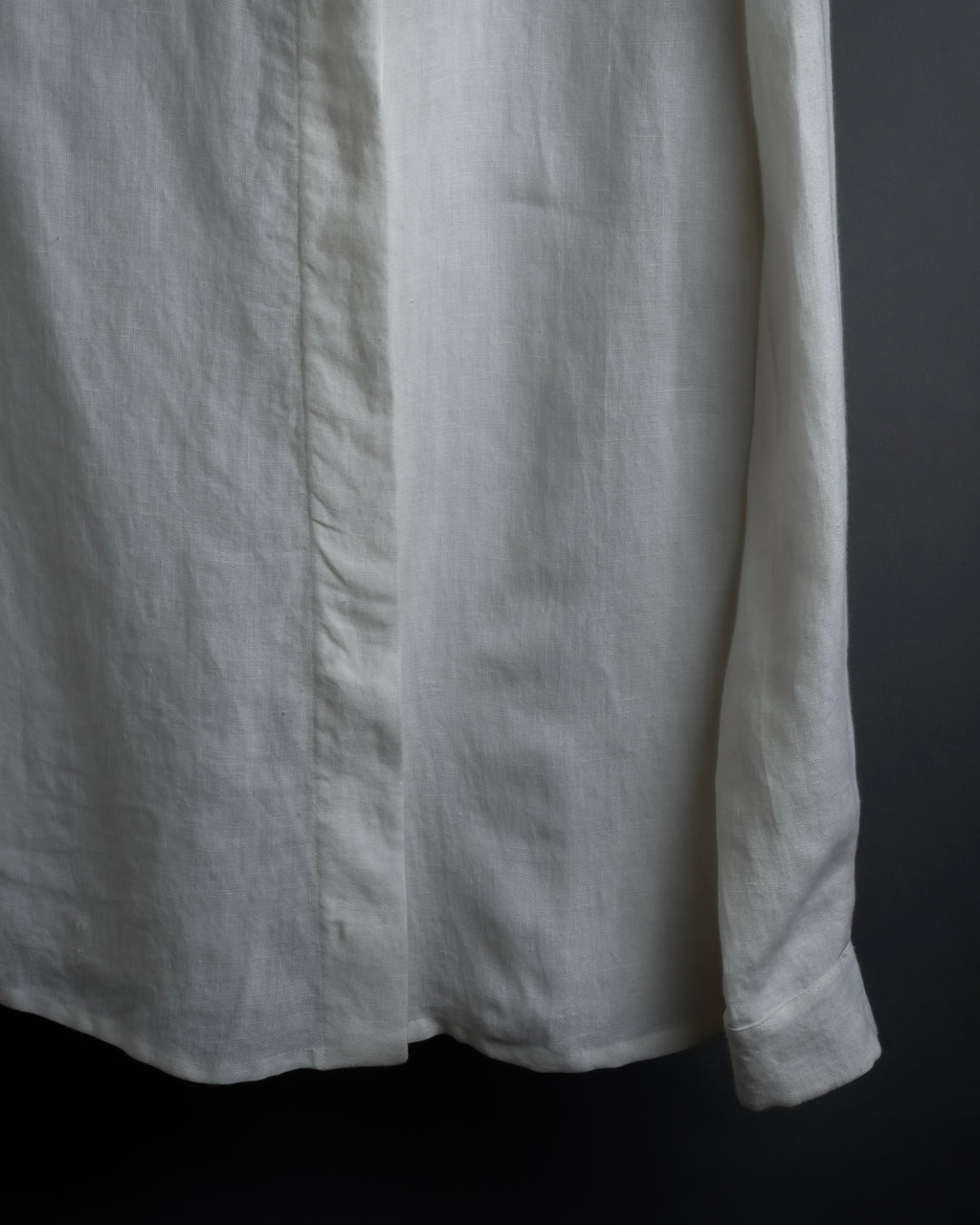 "LOEWE" 00's Fly front linen shirt