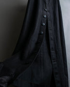 "CHANEL" Back button design flared maxi skirt